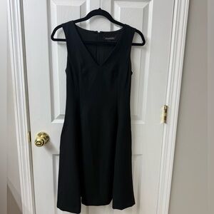 Black Sleeveless V-Neck Dress - Banana Republic